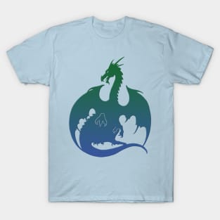 Blue Green Dragon T-Shirt